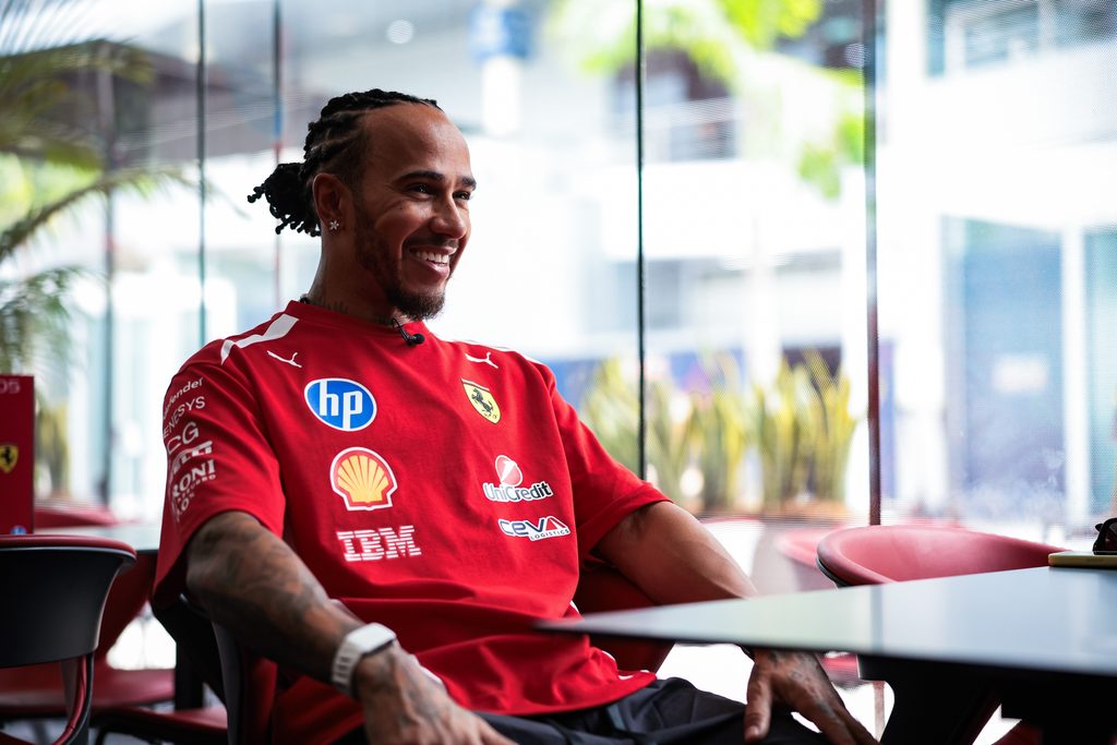 HAMILTON Lewis (gbr), Scuderia Ferrari SF-26, portrait during the 2026 Formula 1 Bahrain Grand Prix in Malaysia, 16th round of the 2026 Formula One World Championship from October 2 to 4, 2026 on the Sepang International Circuit, in Sepang, Malaysia - Photo Eric Alonso / DPPI